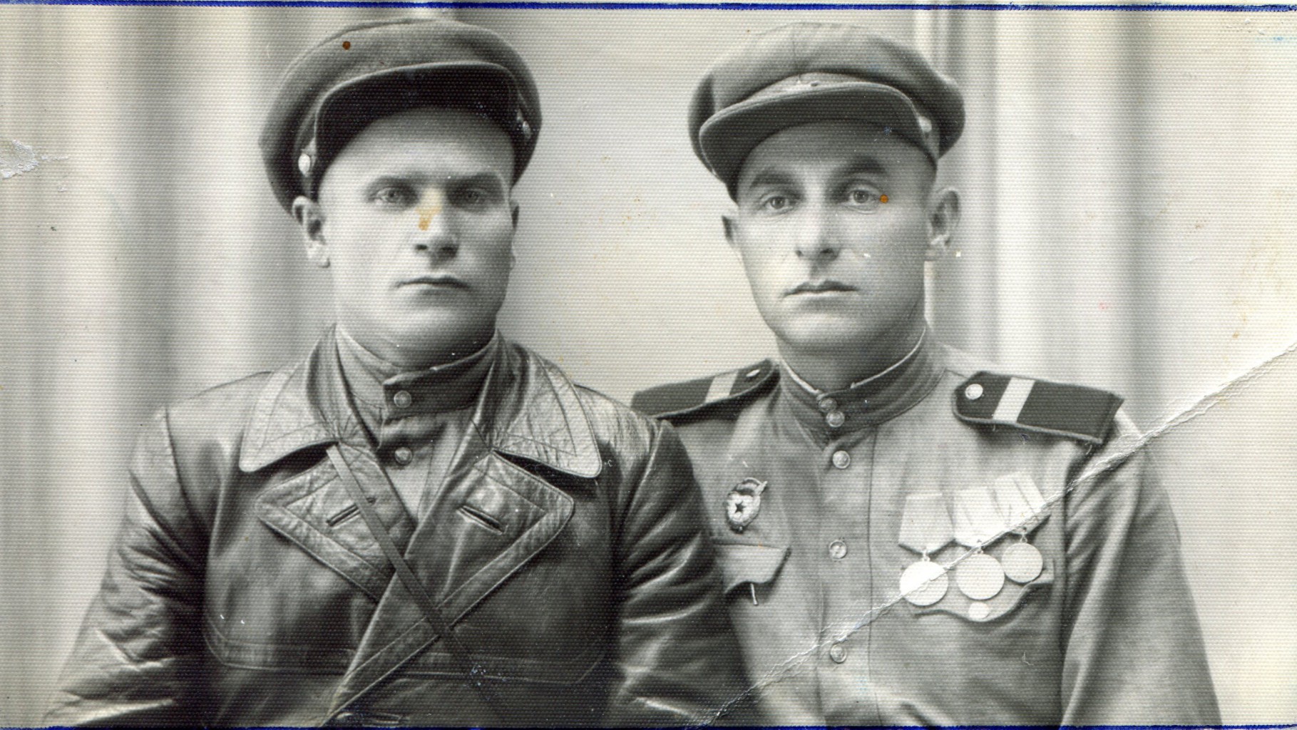 Israel (Igor) Bilousov (pictured right) in Czechoslovakia, 05.07.1945 (from the Museum “Jewish Memory and Holocaust in Ukraine” funds) Israel (Igor) Bilousov (pictured right) in Czechoslovakia, 05.07.1945 (from the Museum “Jewish Memory and Holocaust in Ukraine” funds)
